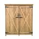 Hanover 1.6-ft x 4.4-ft x 4.9-ft Outdoor Wooden Storage Shed