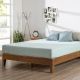 Zinus 12-in. Alexis Pine with Easy Assembly Queen Deluxe Wood Platform Bed