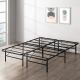 Mellow 14 in. Black Queen Quickbase Bifold Metal Platform Bed Frame Heavy Duty Steel Slats