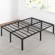 Mellow Black King Heavy Duty Steel Slats Metal Platform Bed Frame (76 in. W x 14 in. H)