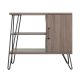 Ameriwood Home - Shanewood Distressed Gray Oak Bookcase (3-Shelf)