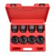 TEKTON 3/4 in. Drive 2-1/16 - 2-1/2 in. 6-Point Shallow Impact Socket Set