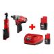 Milwaukee M12 12-Volt Lithium-Ion Cordless 3/8 in. Ratchet and FUEL 1/4 in. Screwdriver Combo Kit (2-Tool)