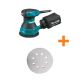 Makita 3 Amp Corded 5 in. Random Orbital Sander with Bonus 5 in. 120-Grit Hook and Loop Round Abrasive Disc (5-Pack)
