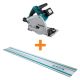 Makita 18V X2 LXT (36V) Lithium-Ion Brushless Cordless 6.5 in. Plunge Circular Saw Kit (5.0Ah) with bonus 55 in. Guide Rail