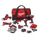 Milwaukee M18 18V Lithium-Ion Cordless Combo Kit (7-Tool) with One 3.0Ah and One 1.5Ah Battery, Charger and Tool Bag