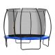 maocao hoom 12 ft. Blue Round Backyard Trampoline with Safety Enclosure and Ladder