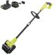 RYOBI ONE+ 18V Cordless Battery Outdoor Patio Sweeper with 2.0 Ah Battery and Charger