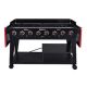 Royal Gourmet 8-Burner Event Propane Gas Grill with 2 Folding Side Tables in Black