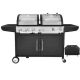 Royal Gourmet 3-Burner Propane Gas and Charcoal Combo Grill with Cover