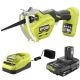 RYOBI ONE+ 18V Electric Cordless Pruning Reciprocating Saw with 2.0 Ah Battery and Charger