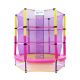 Upper Bounce Bounce Galaxy 60 in. Indoor Trampoline w/Safety Net Enclosure SpringFree Enclosed Mini Trampoline for Toddlers and Kids