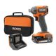 RIDGID 18V SubCompact Brushless Cordless Impact Driver Kit with 2.0 Ah Battery, Charger, and Tool Bag
