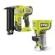 RYOBI ONE+ 18V 18-Gauge Cordless AirStrike Brad Nailer with Compact Fixed Base Router (Tools Only)