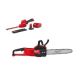 Milwaukee M12 FUEL 8 in. 12V Lithium-Ion Brushless Cordless Hedge Trimmer Kit with M18 FUEL 14 in. Chainsaw (2-Tool)