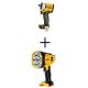DEWALT ATOMIC 20V Max Cordless Brushless 1/2 in. Impact Wrench and 20V Max Cordless Jobsite Spotlight (Tools Only)