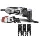 Dremel Multi-Max 3.5 Amp Variable Speed Corded Oscillating Multi-Tool Kit with 3Pk Universal 1-1/8 in. Carbide Flush Blade