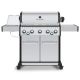 Broil King Baron S 590 Pro IR 5-Burner Propane Gas Grill in Stainless Steel with Infrared Side Burner and Rear Rotisserie Burner