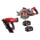 Milwaukee M18 FUEL 3-1/2 in. 18-Volt 30-Degree Lithium-Ion Brushless Cordless Nailer w/7-1/4 in. Rear Circ, Two 6Ah HO Batteries