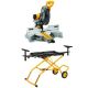 DEWALT 15 Amp Corded 12 in. Double Bevel Sliding Compound Miter Saw and 32-1/2 in. x 60 in. Rolling Miter Saw Stand