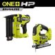 RYOBI ONE+ HP 18V 18-Gauge Brushless Cordless AirStrike Brad Nailer with ONE+ HP 18V Brushless Cordless Jig Saw (Tools Only)