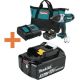 Makita 18V LXT Lithium-Ion Cordless 1/2 in. Sq. Drive Impact Wrench Kit, (3.0Ah) with bonus 18V LXT Lithium-Ion Battery 3.0Ah