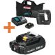 Makita 18V LXT Sub-Compact Lithium-Ion Brushless Cordless Recipro Saw Kit (2.0 Ah) with bonus 18V LXT Battery Pack 2.0Ah