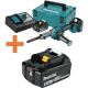 Makita 18V LXT Lithium-Ion Cordless Brushless 3/8 x 21 in. Detail Belt Sander Kit, 5.0Ah with bonus 18V LXT Battery 5.0Ah