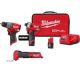 Milwaukee M12 FUEL SURGE 12V Lithium-Ion Brushless Cordless 1/4 in. Impact Driver Compact Kit Multi-Tool & 1/2 in. Hammer Drill