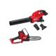 Milwaukee M18 FUEL Dual Battery 145 MPH 600 CFM 18V Lithium-Ion Brushless Cordless Handheld Blower w/M18 Hatchet Pruning Saw