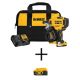 DEWALT 20V MAX Lithium-Ion 15-Degree Cordless Roofing Nailer Kit with 4.0Ah Battery Pack, 2.0Ah Battery Pack, Charger and Bag