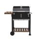 Royal Gourmet 24 in. Charcoal Grill, BBQ Smoker with Handle and Folding Table