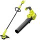 RYOBI 40V Cordless Battery String Trimmer and 120 MPH 450 MPH Jet Fan Leaf Blower (2-Tool)