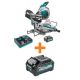 Makita 40V max XGT Brushless Cordless 10 in. Dual-Bevel Sliding Compound Miter Saw Kit(4.0Ah) w/bonus 40V Max XGT 4.0Ah Battery