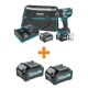 Makita 40V max XGT Brushless Cordless 4-Speed 1/2 in. Impact Wrench Kit, 2.5Ah w/bonus XGT 4.0Ah Battery and XGT 4.0Ah Battery
