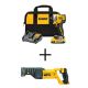 DEWALT ATOMIC 20V MAX Lithium-Ion Brushless Cordless Compact 1/4 in. Impact Driver and Recip Saw w/2Ah Battery, Charger and Bag