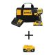 DEWALT ATOMIC 20V Lithium-Ion Cordless 1/2 in. Compact Hammer Drill with 3.0Ah Battery, 5.0Ah Battery, Charger and Bag