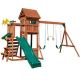 Swing-N-Slide Playsets Sedona Summit Complete Wooden Outdoor Playset with Slide, Picnic Table, Swings, and Backyard Swing Set Accessories