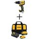 DEWALT 20V Compact Cordless 1/2 in. Hammer Drill with 6.0 Ah and 4.0 Ah Batteries, Charger and Bag