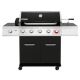Royal Gourmet Deluxe 5-Burner Gas Grill with Rotisserie Kit, Sear Burner, and Side Burner, 64,000 BTU Cabinet Style Gas Grill, Black