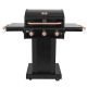 KENMORE 3-Burner Compact Propane Gas Grill with Foldable Side Tables in Black with Copper Accent