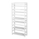 Regency 67inch White Wood 6-shelf Standard Bookcase