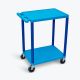 Luxor HE 24 inch W x 18 inch D x 33.5 inch H Utility Cart in Blue