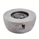 Peaktop Outdoor 36inch W x 15inch H Round Concrete Gas Fire Pit