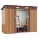 JAXPETY 9.1 ft. W x 4.2 ft.D Metal Outdoor Storage Building Shed Backyard Garden with Sliding Door (38.22 sq. ft.)