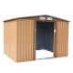 JAXPETY 8.4 ft. W x 6.7 ft.D Metal Shed Outdoor Storage Building w/ Sliding Door, 4 Vents( 56.28 sq. ft.)