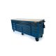 Husky HD 84 in. x 24 in. D 22-Drawer Matte Blue Mobile Workbench Cabinet