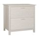 VEIKOUS 2-Drawer White Lateral File Cabinet for Home Office