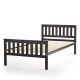 Costway Brown Twin Wood Platform Bed w/ Headboard and Footboard Mattress Foundation