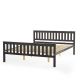 Costway Brown Queen Wood Platform Bed with Headboard and Footboard Mattress Foundation